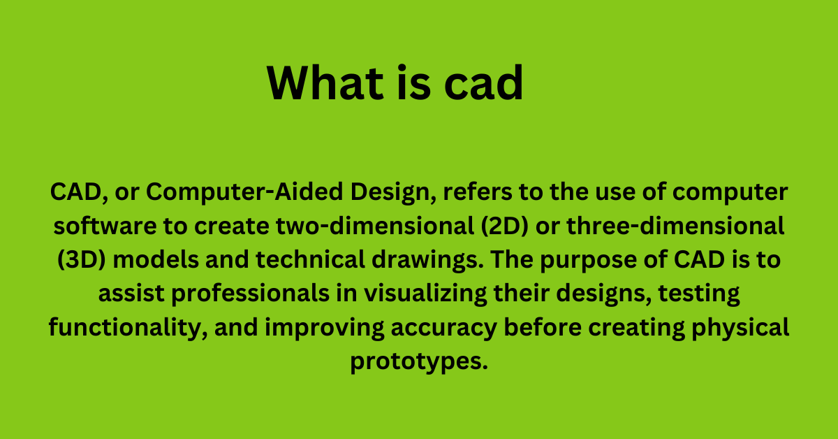 What is CAD Computer-Aided Design